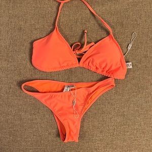 NWT!! Neon orange bikini